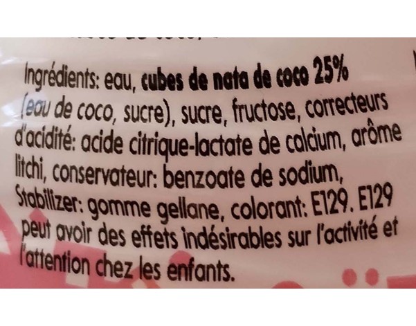 BOISSON AU LYCHEE ET NATA DE COCO (MOGU MOGU)