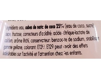 BOISSON AU LYCHEE ET NATA DE COCO (MOGU MOGU)
