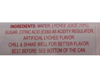 BOISSON AU LYCHEE
