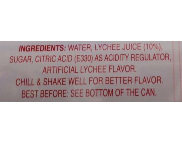 BOISSON AU LYCHEE
