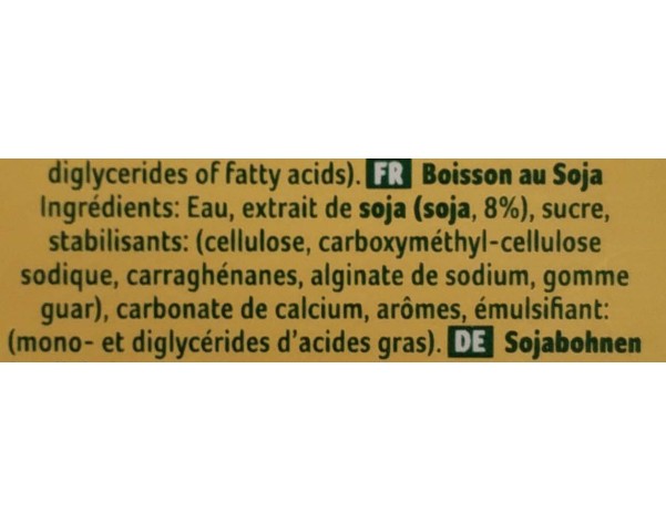 PROMO BOISSON AU SOJA