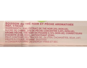 BOISSON AU THE NOIR PECHE