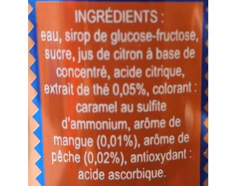 BOISSON AU THE PECHE MANGUE