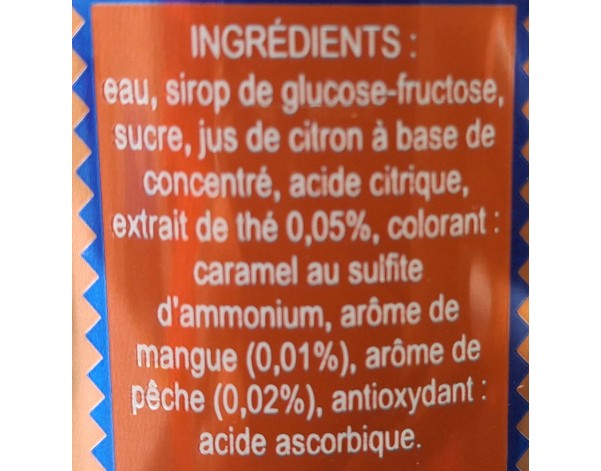 BOISSON AU THE PECHE MANGUE