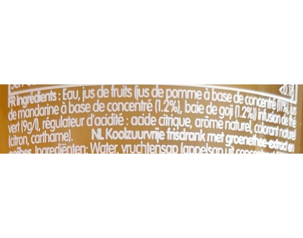 BOISSON AU THE VERT ET BAIE DE GOJI