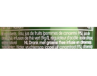 BOISSON AU THE VERT ET CITRON