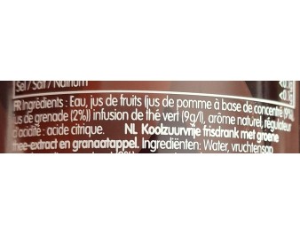 BOISSON AU THE VERT ET GRENADE