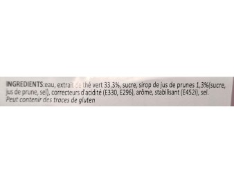 BOISSON AU THE VERT PRUNE