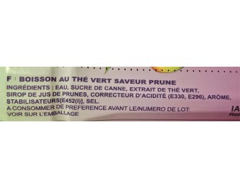 BOISSON AU THE VERT PRUNE