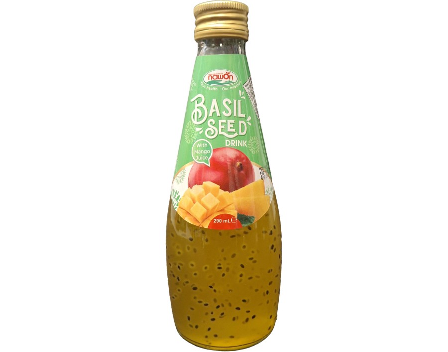 BOISSON AUX GRAINES DE BASILIC A LA MANGUE
