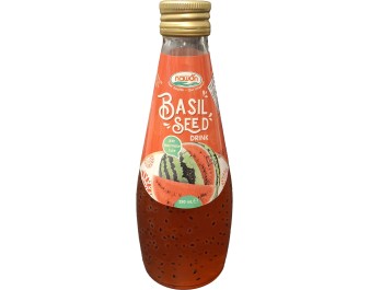 BOISSON AUX GRAINES DE BASILIC A LA PASTEQUE