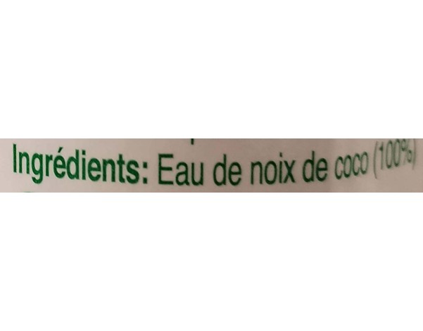 BOISSON EAU A LA NOIX DE COCO