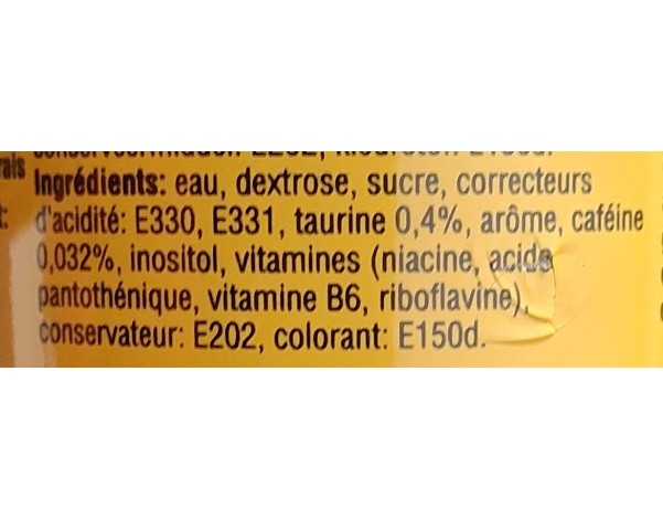 BOISSON ENERGISANTE