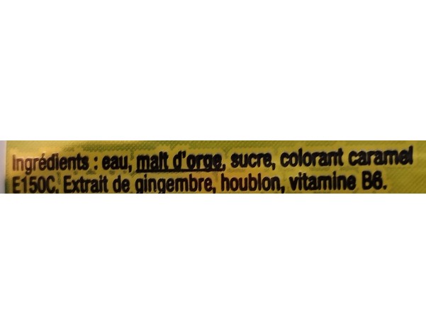 BOISSON MALTA GINGEMBRE