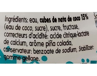 BOISSON PINA COLADA ET NATA DE COCO (MOGU MOGU)