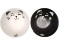 BOL CHAT NOIR ET BLANC 15 X H7 CM + BAGUETTE