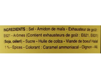 BOUILLON AROME BOEUF HALAL