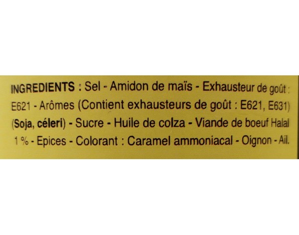 BOUILLON AROME BOEUF HALAL