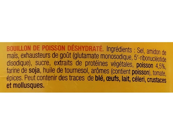BOUILLON AROME POISSON HALAL