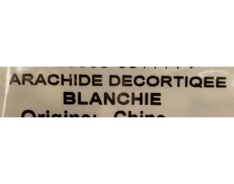 CACAHUETES CRUES DECORTIQUEES BLANCHES
