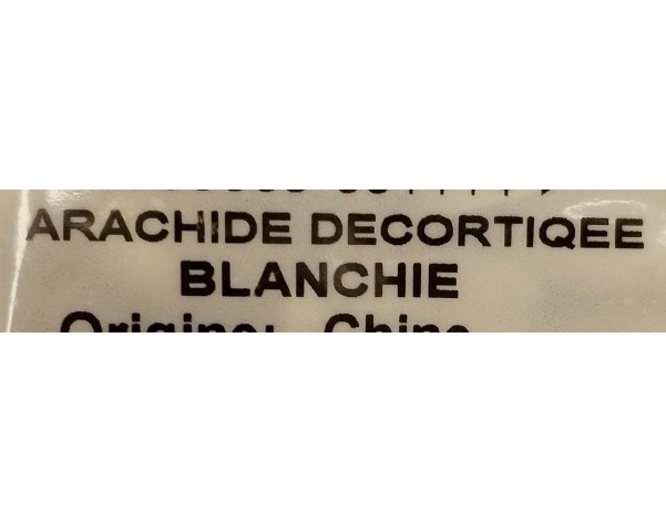 CACAHUETES CRUES DECORTIQUEES BLANCHES