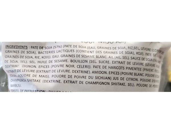 CONCENTRE DE SOUPE SAVEUR MISO