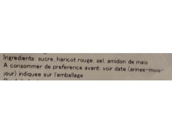 HARICOT ROUGE BOUILLI