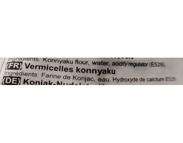 KONNYAKU EN FILAMENTS PELOTES