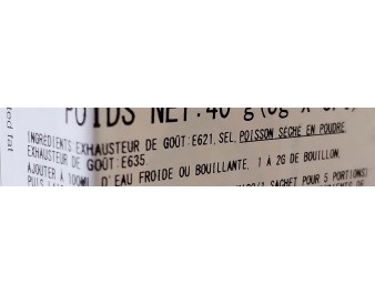 POUDRE ASSAISONNEMENT POUR SOUPE DASHI