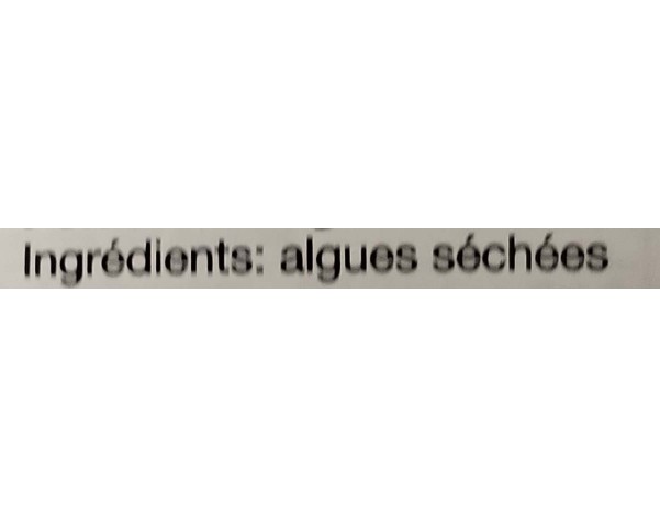 SALADE D’ALGUE SECHEE