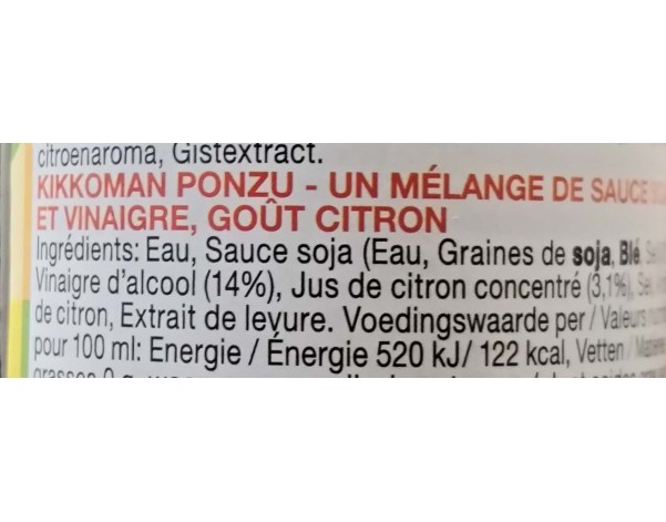 SAUCE DE SOJA PONZU CITRUS