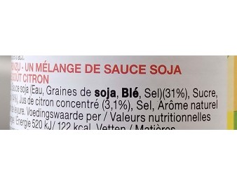 SAUCE DE SOJA PONZU CITRUS