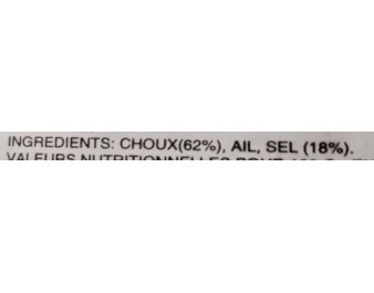 CHOUX CHINOIS SALES