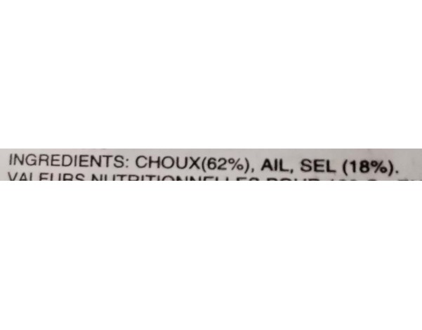 CHOUX CHINOIS SALES