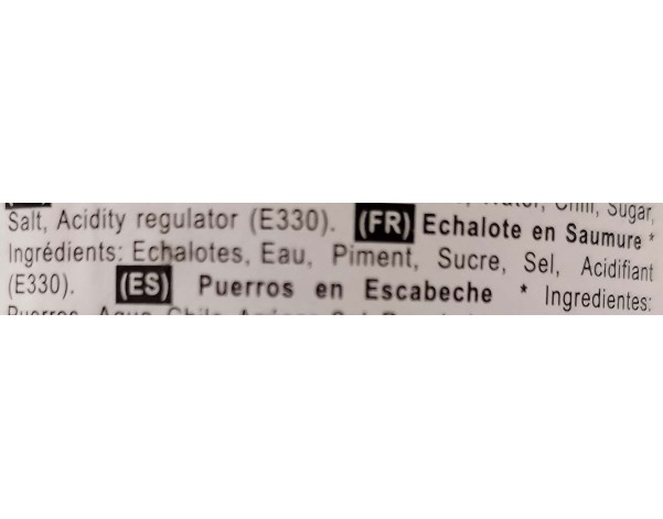 ECHALOTE A LA VINAIGRETTE