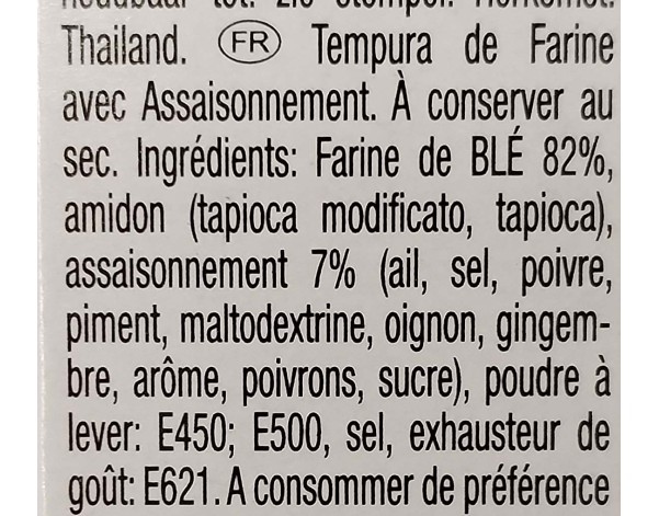 FARINE TEMPURA AU PIMENT POUR POULET (KENTUCKY PEDAS)