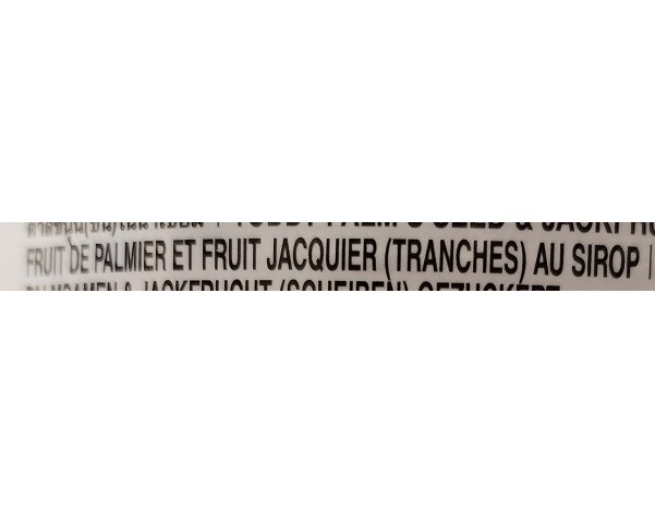 FRUIT DE PALMIER ET JACKIER AU SIROP