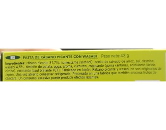 MOUTARDE PATE DE RAIFORT WASABI