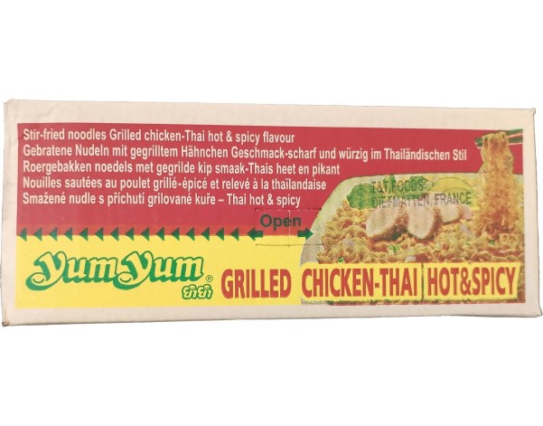NOUILLES AU POULET GRILLE FORT ET EPICE