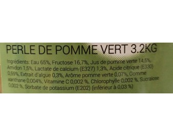 PERLE DE FRUIT POMME BUBBLE TEA