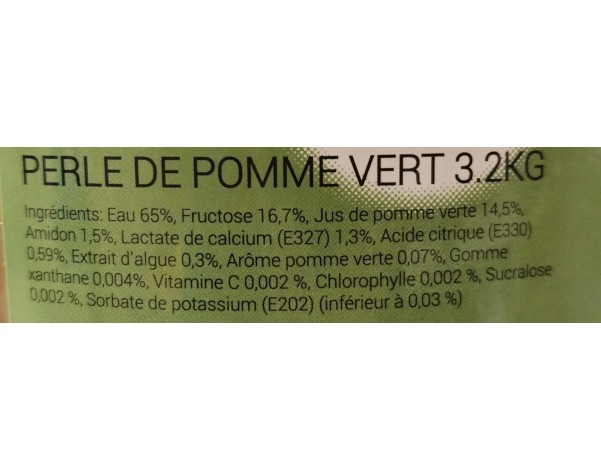 PERLE DE FRUIT POMME BUBBLE TEA