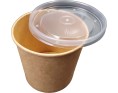 POT EN PAPIER AVEC COUVERCLE 110 X 115 MM 50 P.