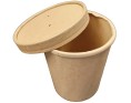 POT EN PAPIER AVEC COUVERCLE 135 X 115 MM 25 P. 960 ML