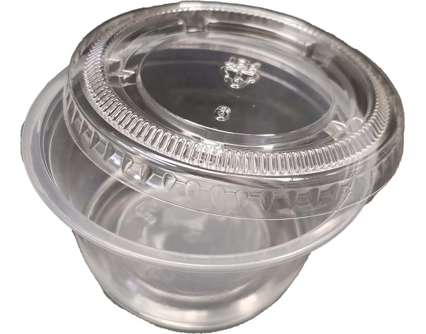 POT EN PLASTIQUE AVEC COUVERCLE 60 X 30 MM 100 P.