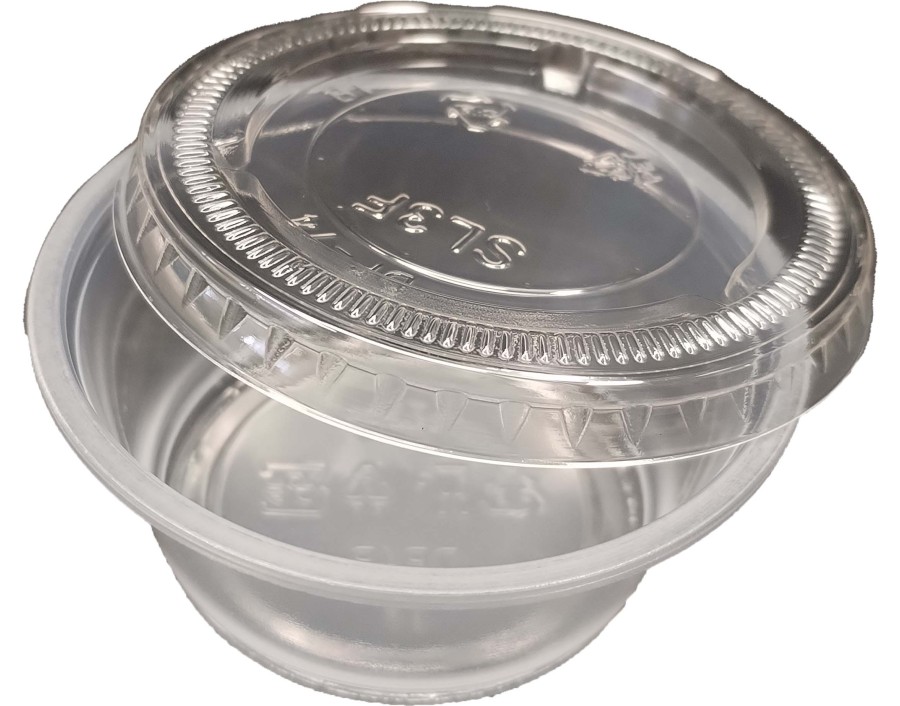POT EN PLASTIQUE AVEC COUVERCLE 70 X 35 MM 100 P.