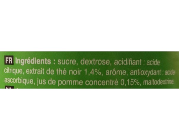 PREPARATION POUR BOISSON A LA POMME