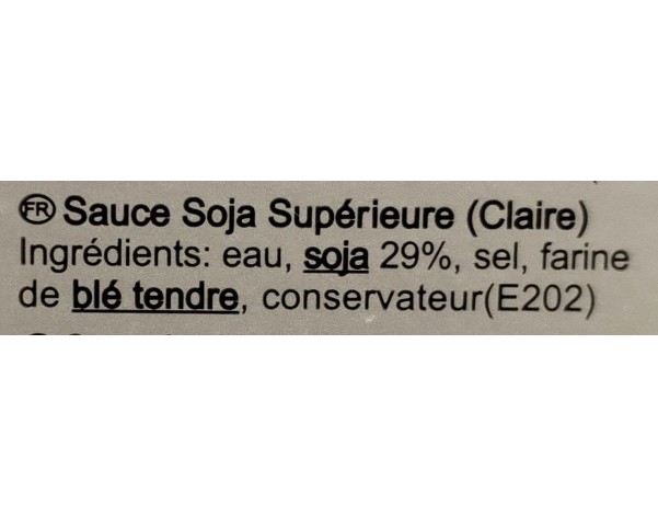 SAUCE DE SOJA