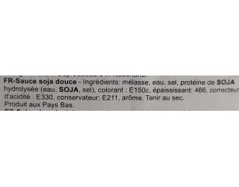 SAUCE DE SOJA SUCREE