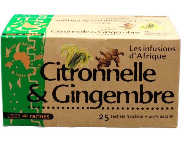 TISANE A LA CITRONNELLE ET GINGEMBRE 25 P.