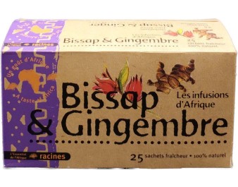 TISANE AU BISSAP / HIBISCUS ET GINGEMBRE 25 P.